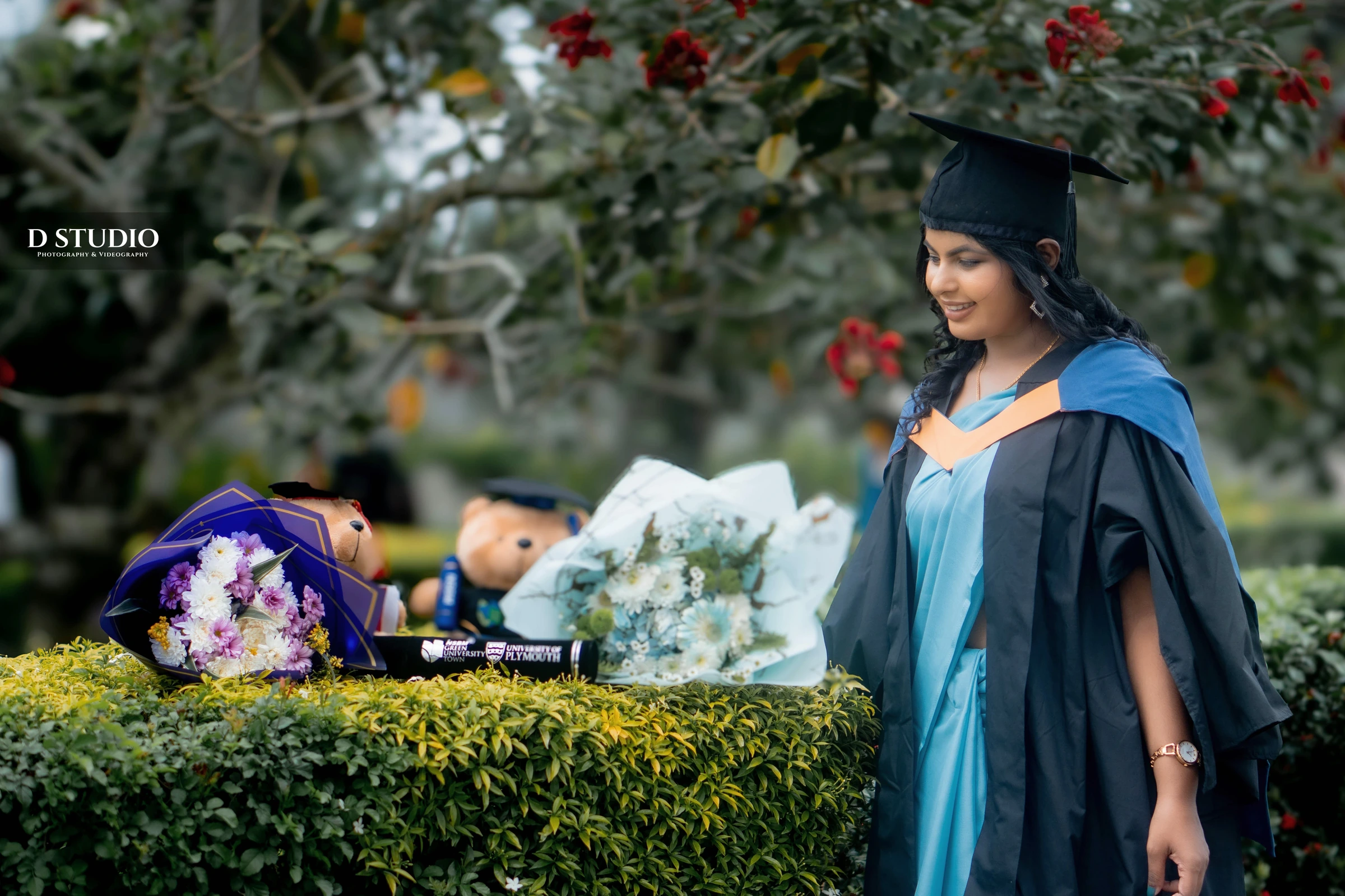 Graduation portrait by D Studio Photography